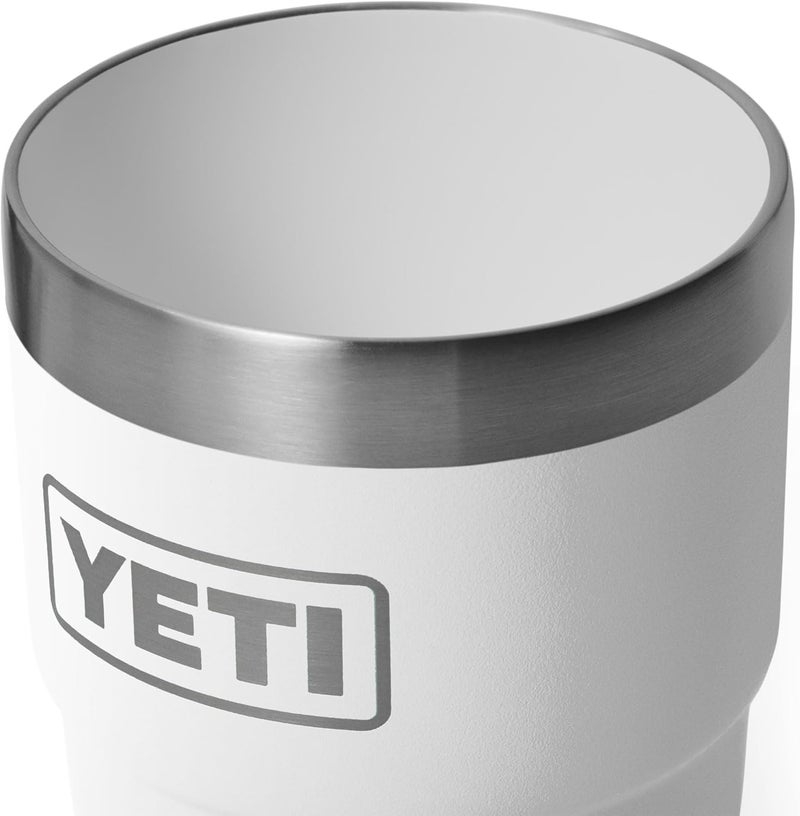 YETI Rambler 8 oz Insulated Coffee Mug with Lid - Stackable Double-Wall Vacuum Insulated Coffee Cup - DuraSip Ceramic Lining - Barista-Friendly Design - Stainless Steel - Dishwasher Safe - Image 5